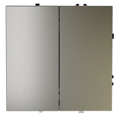 Изображение Перекрестный переключатель встраиваемый VOLTUM S70 двухклавишный 10А, (шелк)