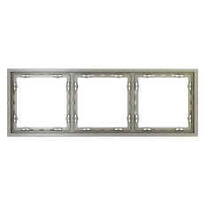 Изображение Рамка пластиковая VOLTUM S70 на 3 поста (шелк)